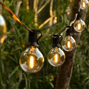 G40 rutulinės girliandos - 25 lemputės, 7,5 m, plečiamos | YARDBULBS