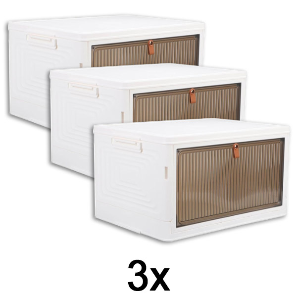 3x Sandėliavimo dėžė su dangčiu | ORGABOX